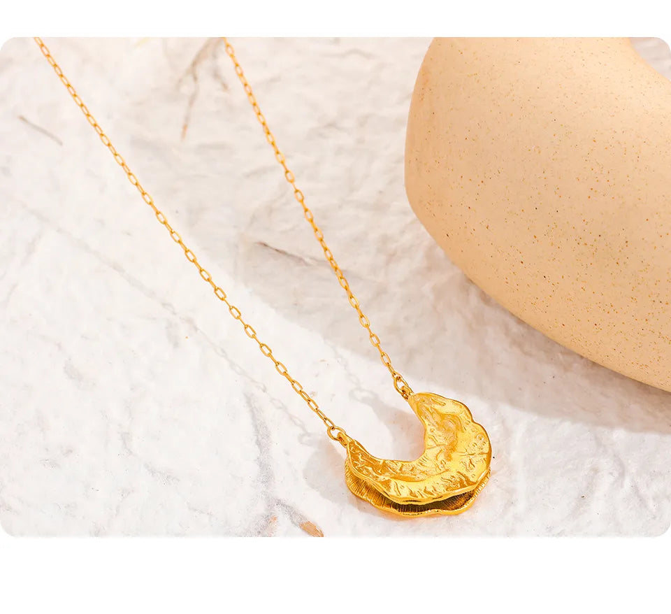 Shine Bright Like the Moon: The Elegance of Crescent Moon Necklace - Boncuque Store