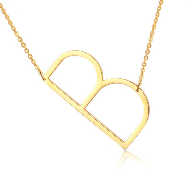 Letter Pendant Necklaces-9