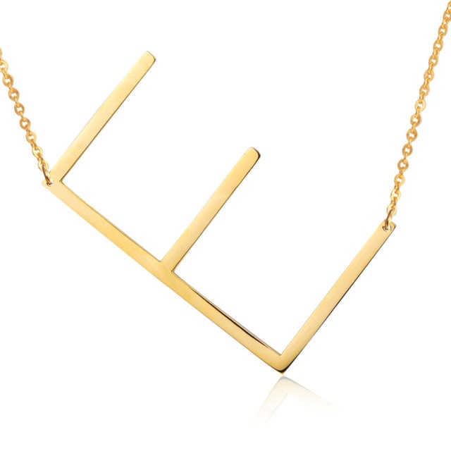 Letter Pendant Necklaces-5