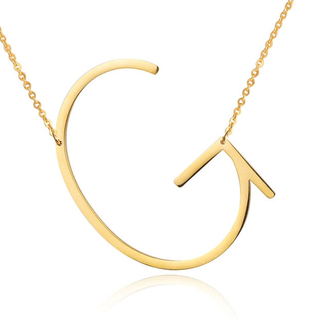 Letter Pendant Necklaces-17