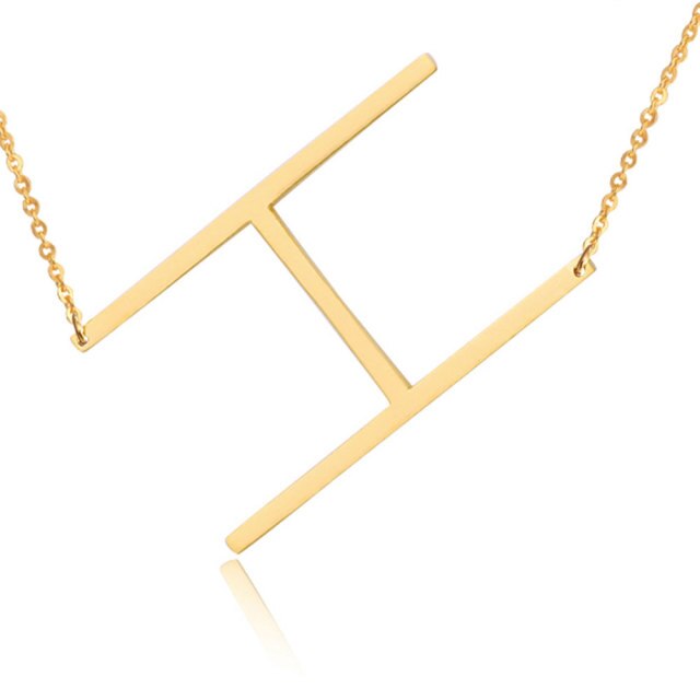 Letter Pendant Necklaces-27