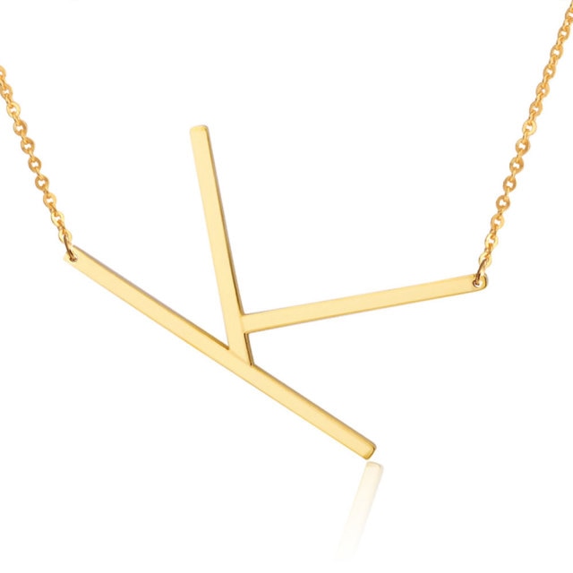 Letter Pendant Necklaces-19