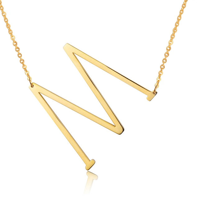 Letter Pendant Necklaces-4