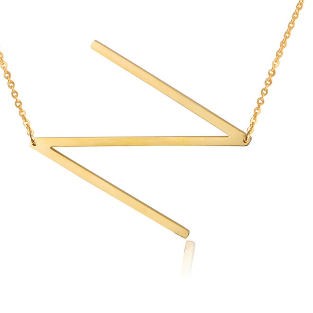 Letter Pendant Necklaces-8