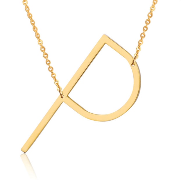 Letter Pendant Necklaces-21