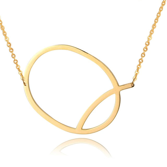Letter Pendant Necklaces-10