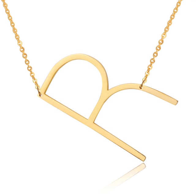 Letter Pendant Necklaces-25
