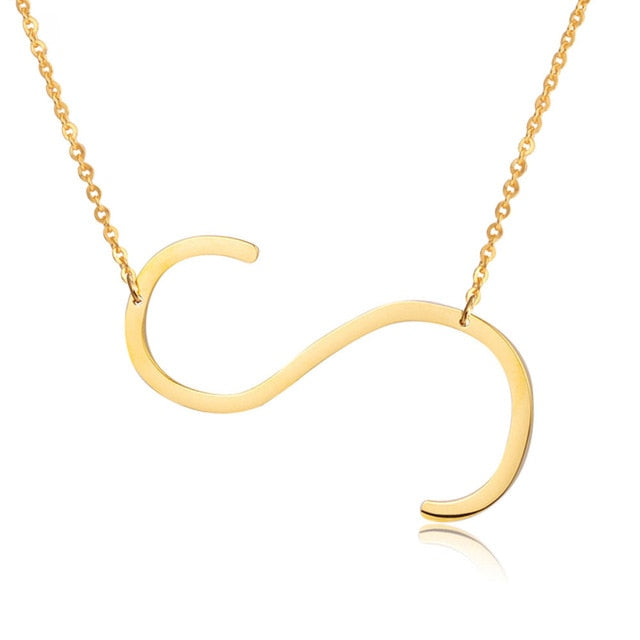Letter Pendant Necklaces-24