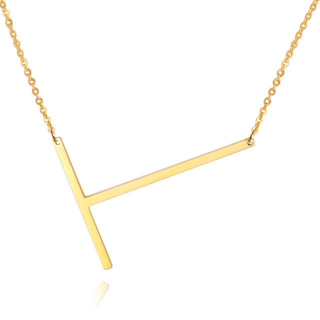 Letter Pendant Necklaces-23