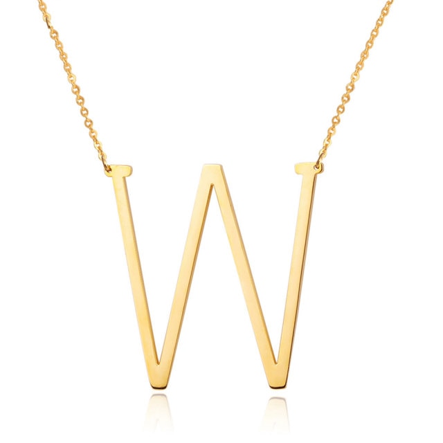 Letter Pendant Necklaces-7
