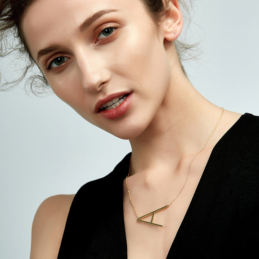 Letter Pendant Necklaces-2