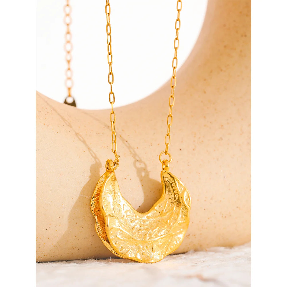 Shine Bright Like the Moon: The Elegance of Crescent Moon Necklace - Boncuque Store