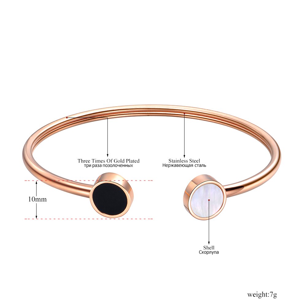 White-Black-rose-gold-bangle-info