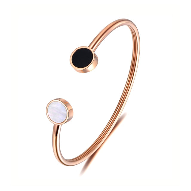 White-Black-rose-gold-bangle-1