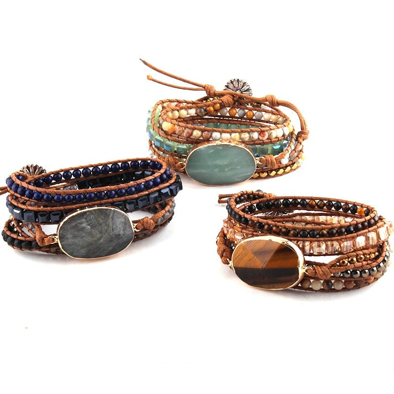 High Quality Handmade Boho Beaded Wrap Bracelet - Boncuque Store