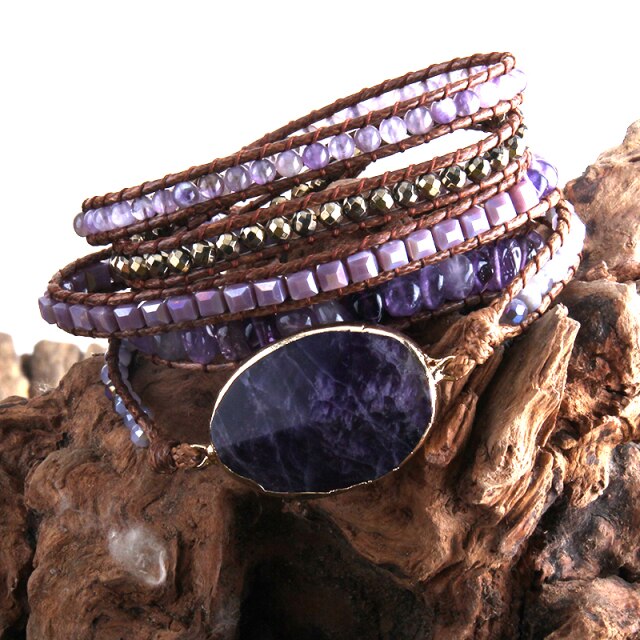 High Quality Handmade Boho Beaded Wrap Bracelet - Boncuque Store