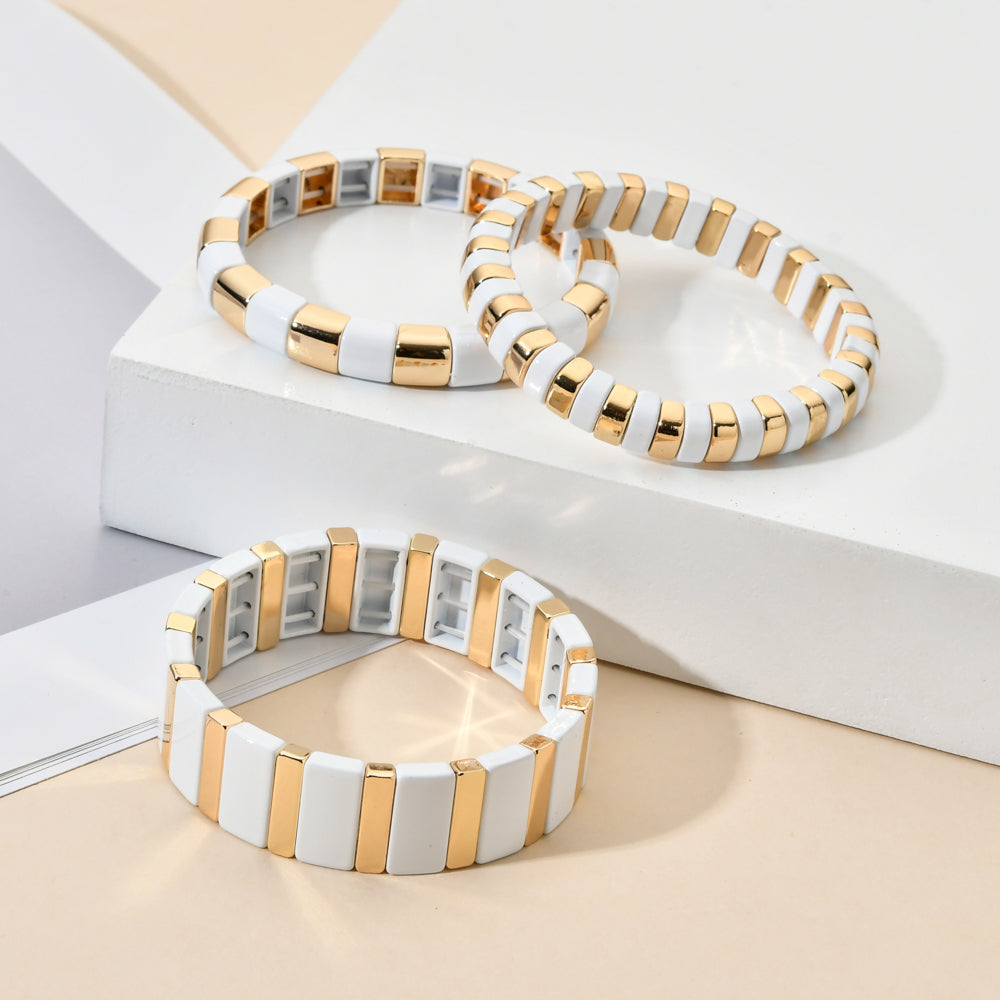 Summer Fashion Enamel Elastic Bracelets - Boncuque Store