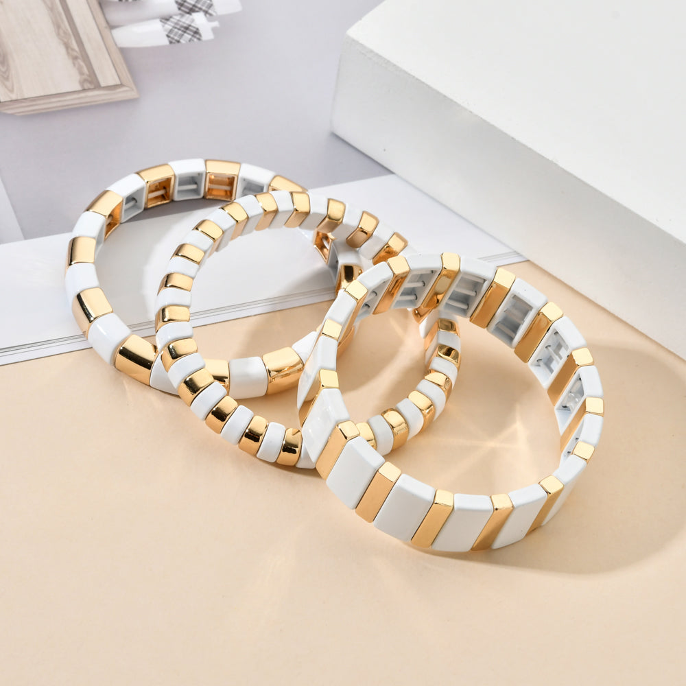 Summer Fashion Enamel Elastic Bracelets - Boncuque Store