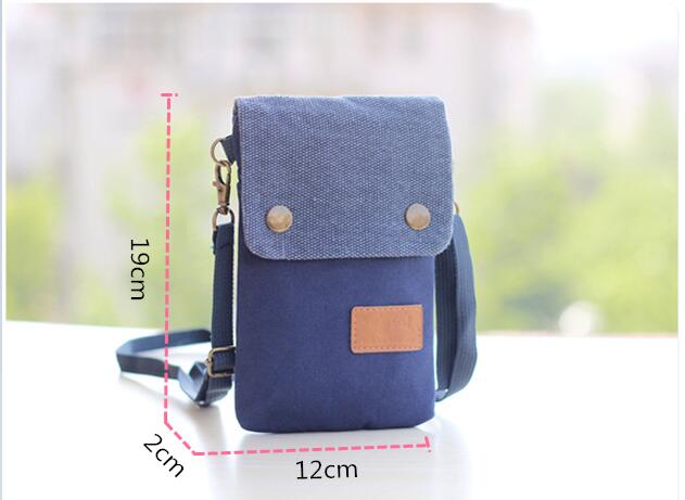 Mini Canvas Crossbody Bags, Mobil Phone Pouches - Boncuque Store