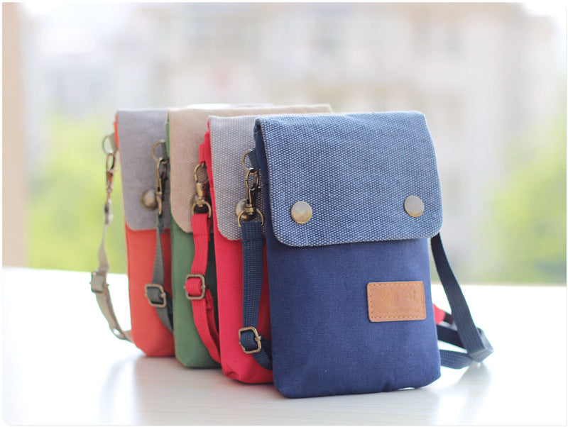 Mini Canvas Crossbody Bags, Mobil Phone Pouches - Boncuque Store