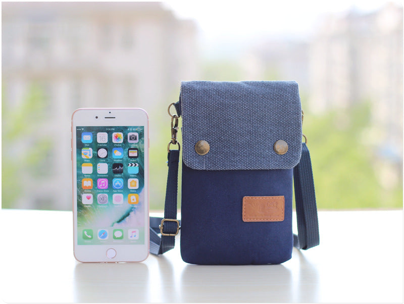 Mini Canvas Crossbody Bags, Mobil Phone Pouches - Boncuque Store