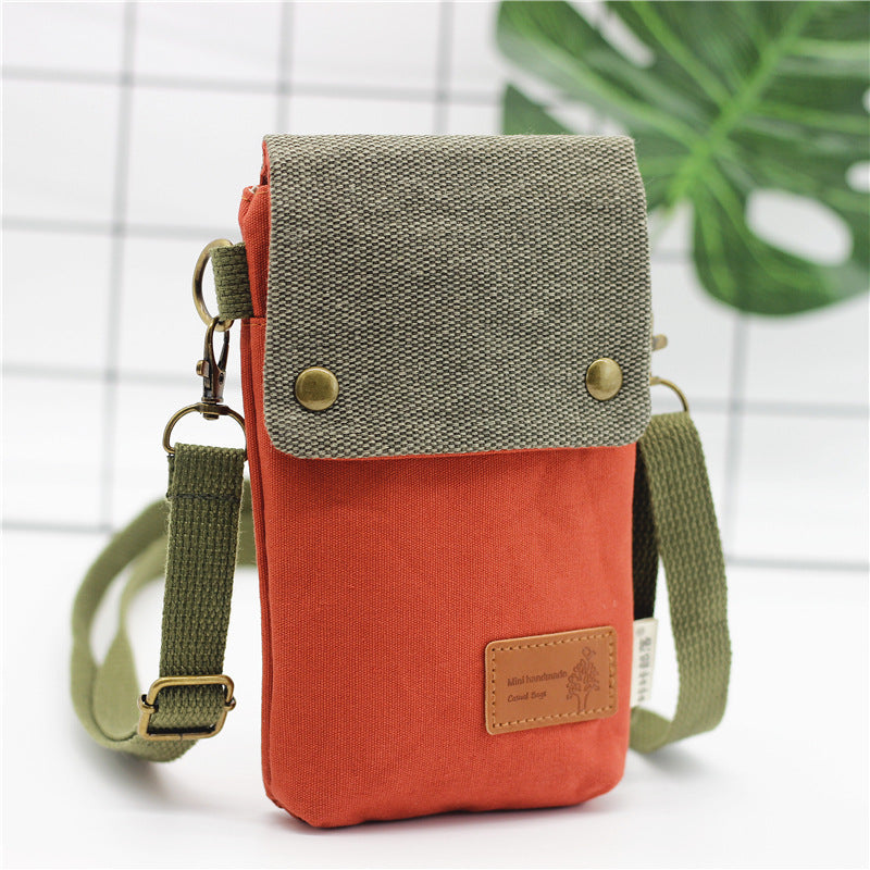 Mini Canvas Crossbody Bags, Mobil Phone Pouches - Boncuque Store