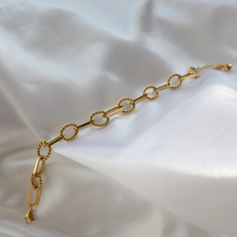 Stainless Steel High End PVD Plated Rope Chain Bracelet - Boncuque Store