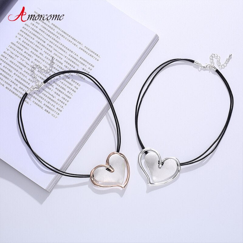 Leather Choker Necklace-4