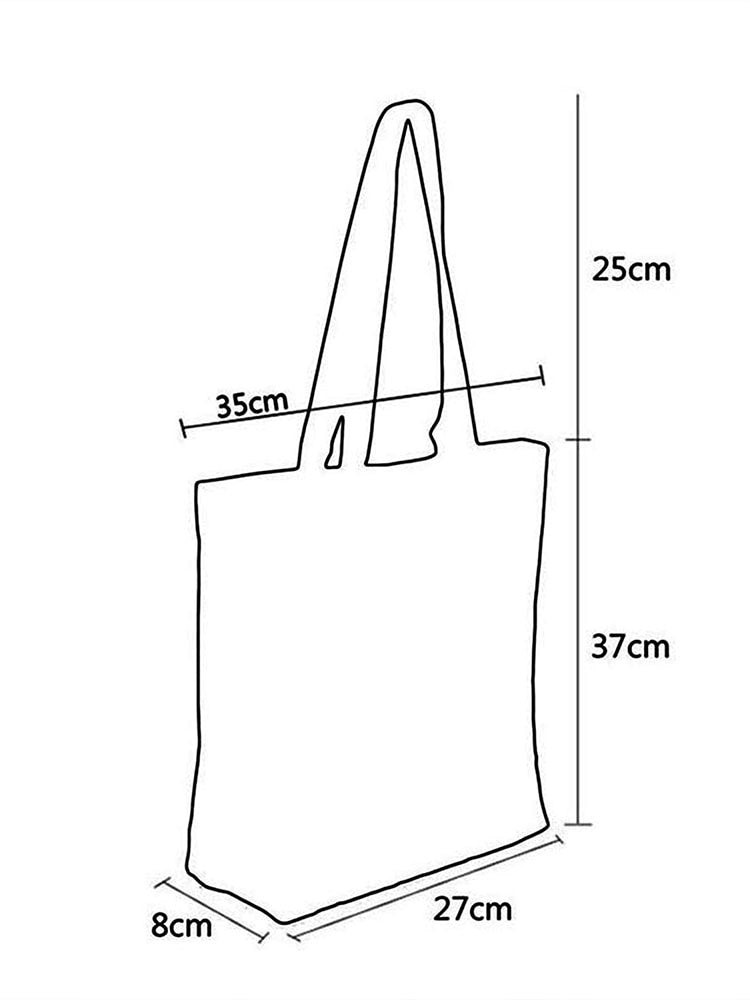 Casual Eco Fabric Tote Bag Colored or in Black or White - Boncuque Store