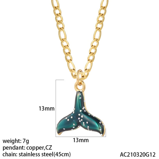 Cute Animals Pendant With Stainless Steel Necklace - Boncuque Store