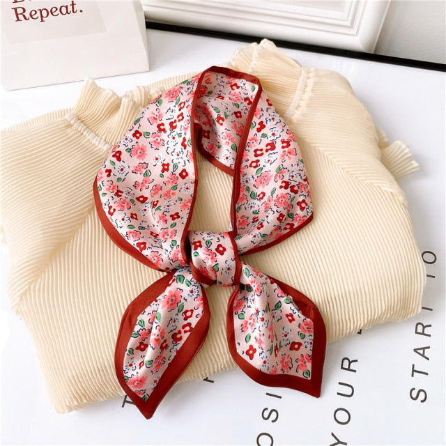 Luxury Nature Print Scarves, Bag Tie, Headband - Boncuque