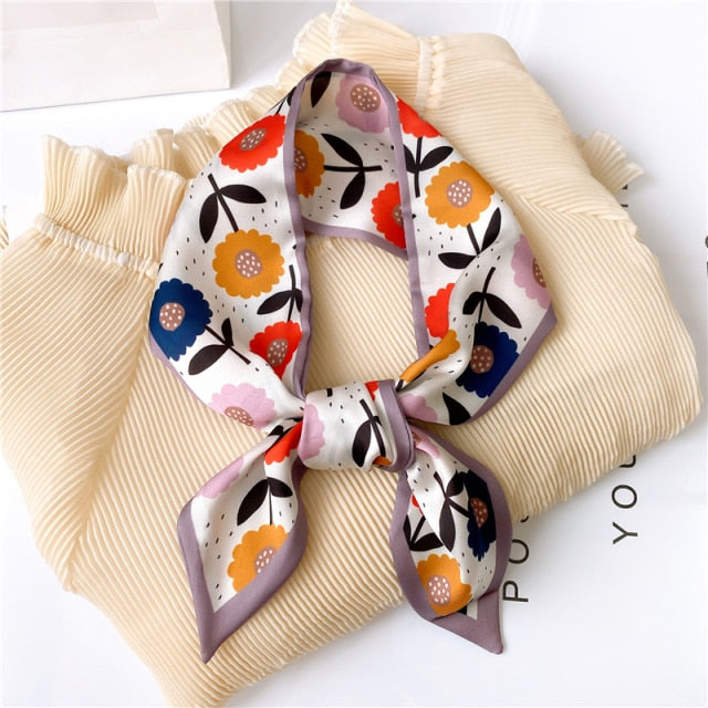 Luxury Nature Print Scarves, Bag Tie, Headband - Boncuque