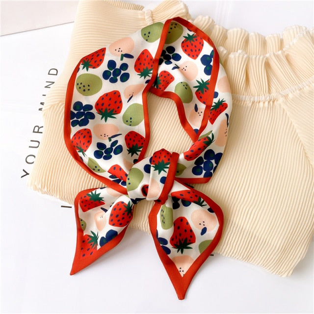 Luxury Nature Print Scarves, Bag Tie, Headband - Boncuque