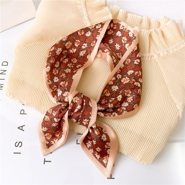 Luxury Nature Print Scarves, Bag Tie, Headband - Boncuque