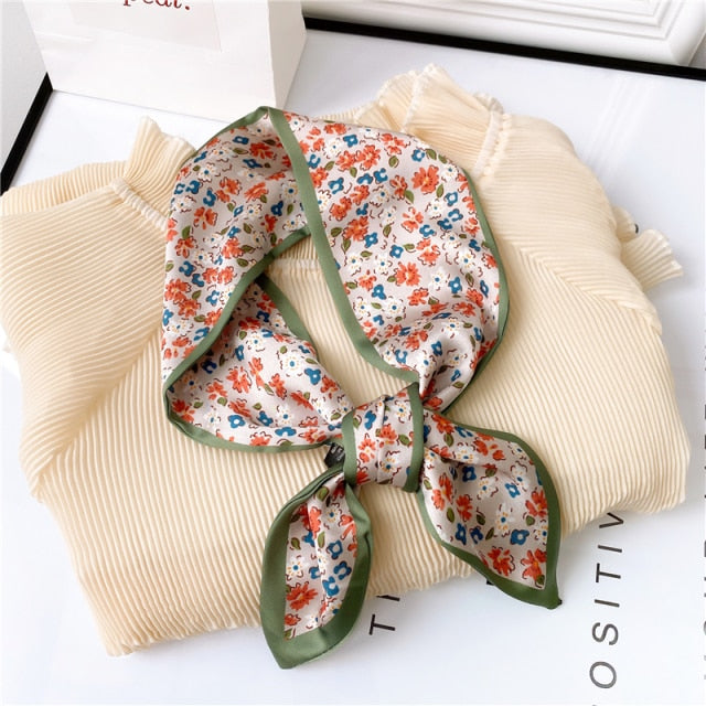 Luxury Nature Print Scarves, Bag Tie, Headband - Boncuque