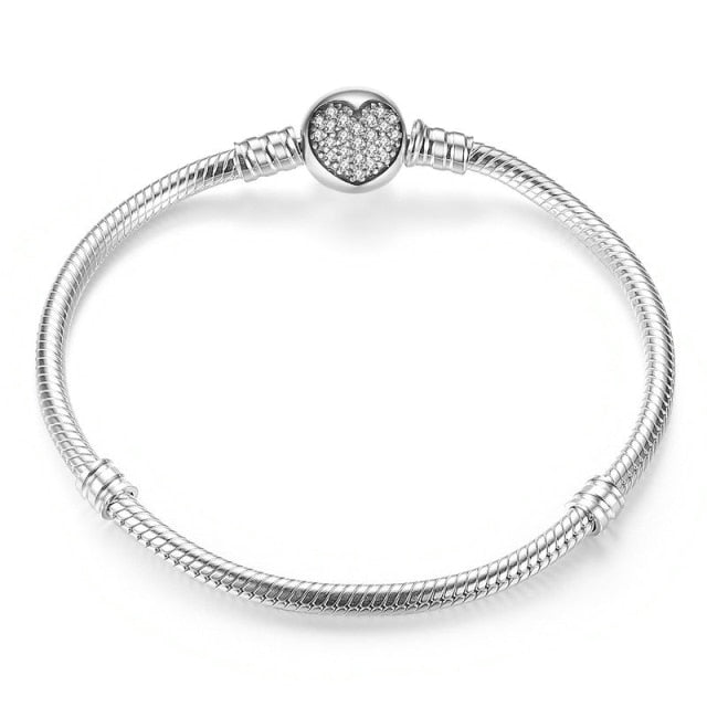 925 Sterling Silver Bracelet Cubic Zirconia, Variants Available - Boncuque Store