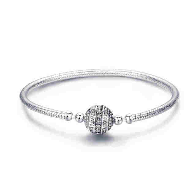 925 Sterling Silver Bracelet Cubic Zirconia, Variants Available - Boncuque Store