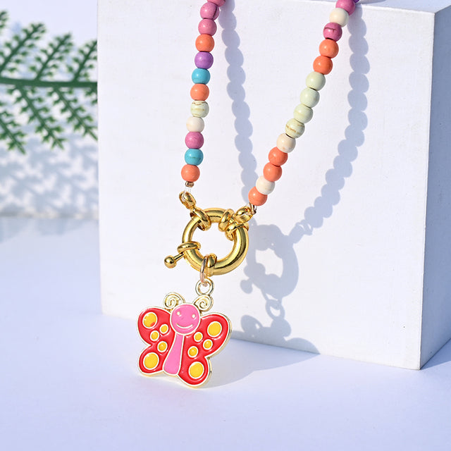 Bohemian Colorful Beads Necklaces With Cute Pendant - Boncuque Store