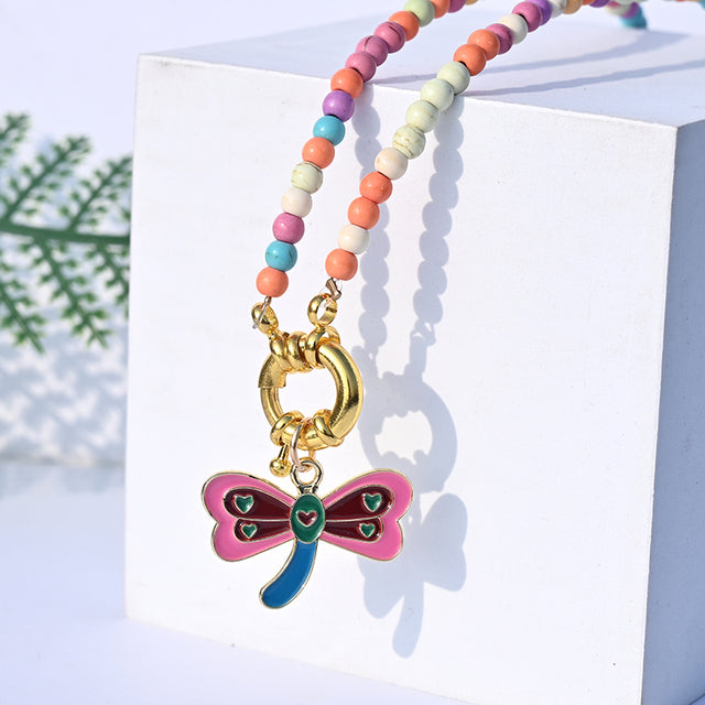 Bohemian Colorful Beads Necklaces With Cute Pendant - Boncuque Store