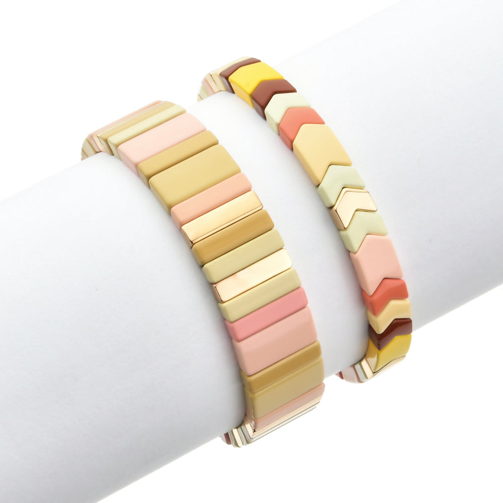 New DIY Bracelets For Women Friendship Bracelet Jewelry Pulseiras Mujer 2022 Enamel Tile Bracelet Boho Summer Fresh Color Gifts - Boncuque Store