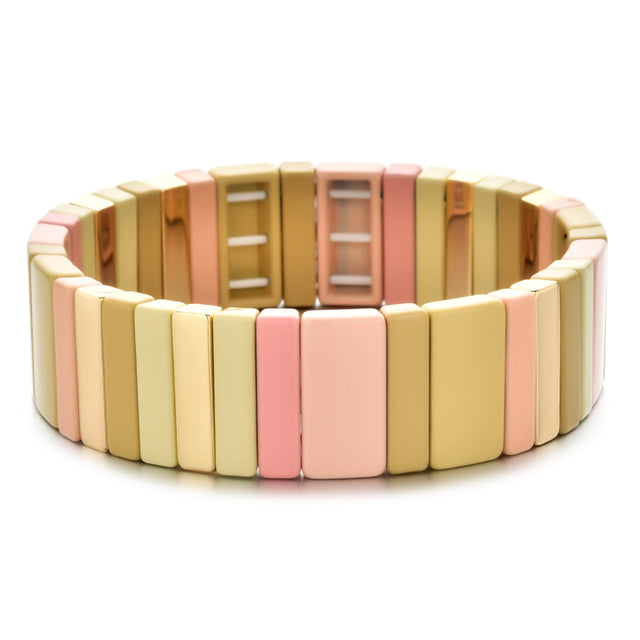 New DIY Bracelets For Women Friendship Bracelet Jewelry Pulseiras Mujer 2022 Enamel Tile Bracelet Boho Summer Fresh Color Gifts - Boncuque Store