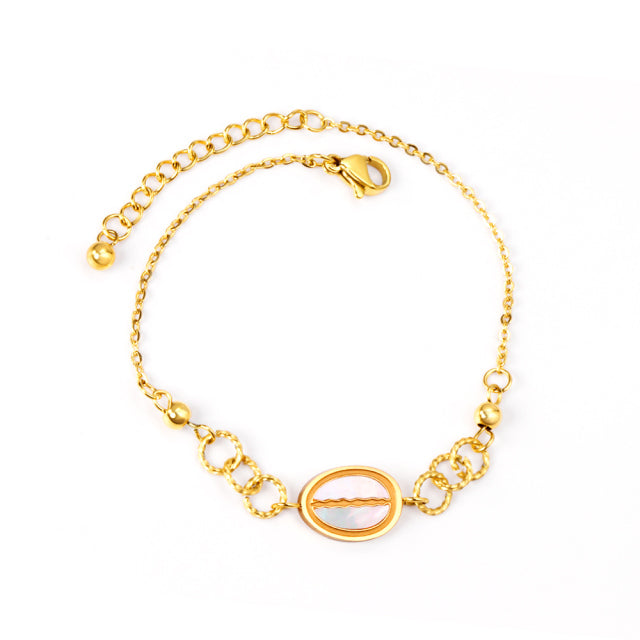 316L Stainless Steel Chain Fashion Bracelets, Gold Plated - Boncuque Store