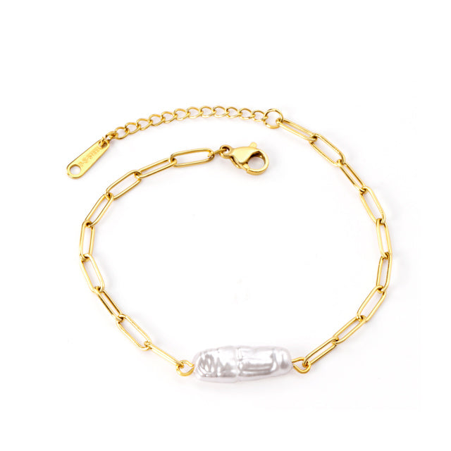 316L Stainless Steel Chain Fashion Bracelets, Gold Plated - Boncuque Store